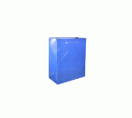 Blue Paper Bag With Embossed Lines-S